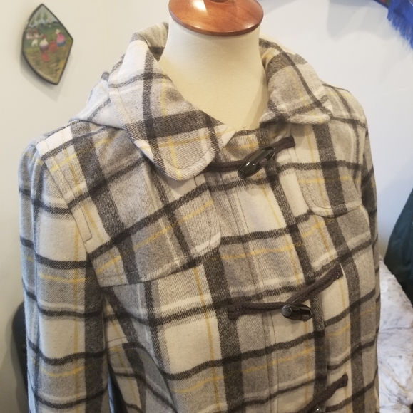 Old Navy Wool hooded blend Coat - Picture 2 of 11